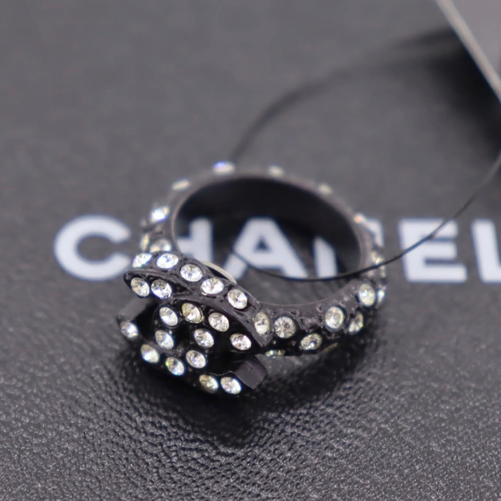 Chanel CC Rhinestone Ring